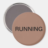 Running mocha mousse vaatwasser magneet (Voorkant / Achterkant)