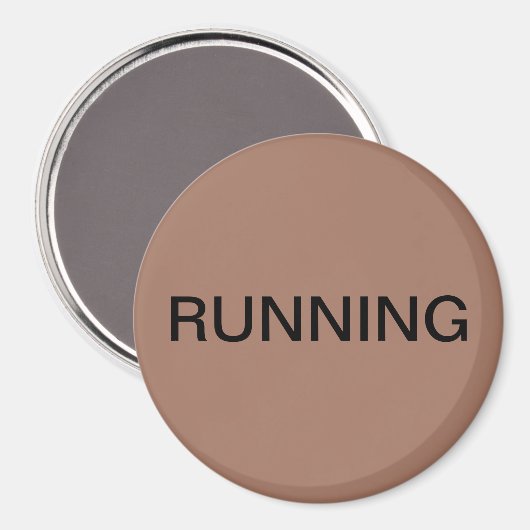 Running mocha mousse vaatwasser magneet (Voorkant / Achterkant)