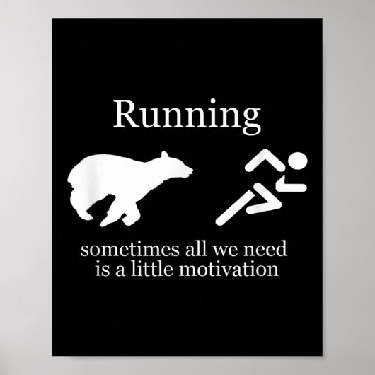 Running. Motivation  Poster (Voorkant)