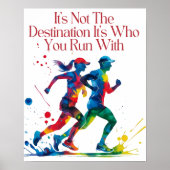 Running Motivation Poster, ideaal cadeau voor hard Poster (Voorkant)