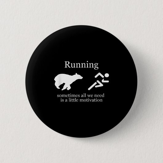 Running. Motivation  Ronde Button 5,7 Cm (Voorkant)