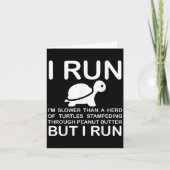 Running Motivation Turtle  Kaart (Voorkant)