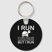 Running Motivation Turtle  Sleutelhanger (Voorkant)