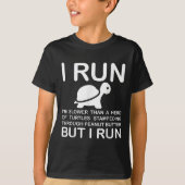 Running Motivation Turtle  T-shirt (Voorkant)