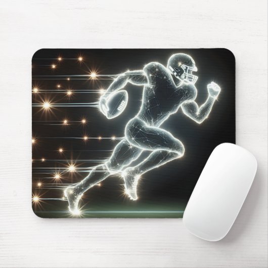 Running Neon Football Player Muismat (Met muis)