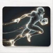 Running Neon Football Player Muismat (Voorkant)