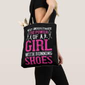 Running - Never underestimate champion Tote Bag (Dichtbij)