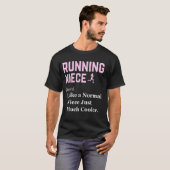 Running Niece Definition Funny Runner Jogging Nice T-shirt (Voorkant volledig)