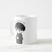 Running on 1 Percent Relatable Chibi Coffee Illust Koffiemok (Voorkant links)