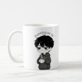 Running on 1 Percent Relatable Chibi Coffee Illust Koffiemok