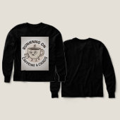 Running on Caffeine & Chaos Funny Coffee Sticker (Voorkant /achterkant)