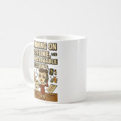 Running on Caffeine & Chaos Mug Koffiemok (Voorkant links)