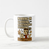 Running on Caffeine & Chaos Mug Koffiemok (Links)