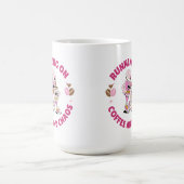 Running on Coffee and Chaos Sticker Koffiemok (Center)