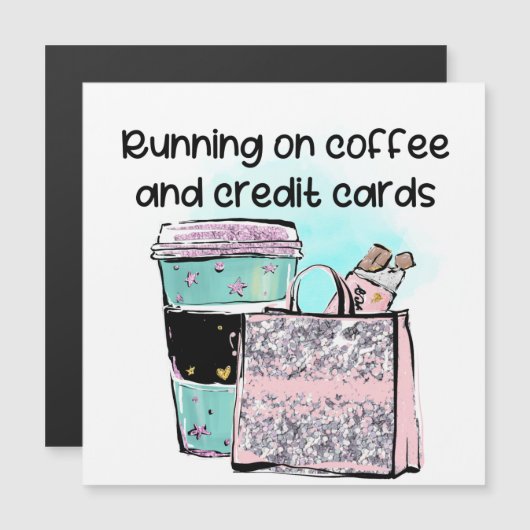 Running on Coffee en Credit Kaarten (Voorkant / Achterkant)
