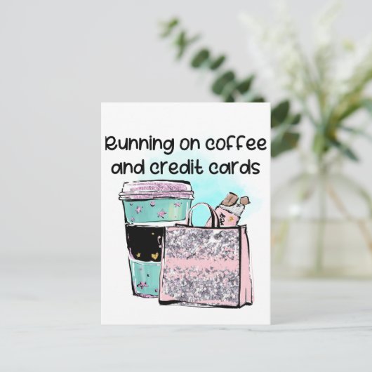 Running on Coffee en Credit Kaarten (Staand voorkant)