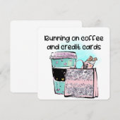 Running on Coffee en Credit Kaarten (Voorkant / Achterkant)