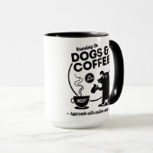 Running on Dogs and Coffee 15 oz. Combo Mok (Voorkant rechts)