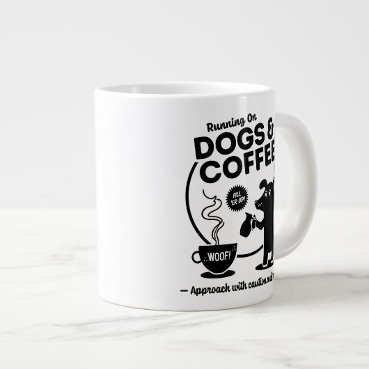 Running on Dogs and Coffee Grote Koffiekop (Voorkant rechts)
