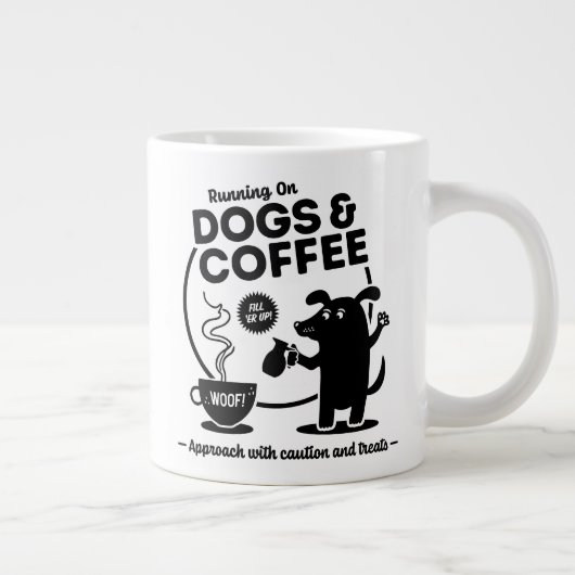 Running on Dogs and Coffee Grote Koffiekop (Rechts)