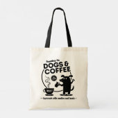 Running on Dogs and Coffee Tote Bag (Achterkant)