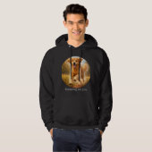 Running on Joy Golden Retriever Hoodie (Voorkant volledig)