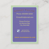 Running Painted Turtle Visitekaartje (Achterkant)