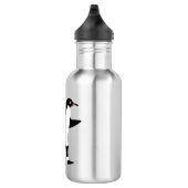 Running Penguin Motivatie Poster Waterfles (Rechts)