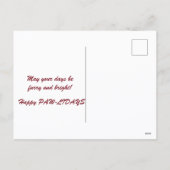 Running Puppy Dog SANTA PAWS is Coming to Town Feestdagenkaart (Achterkant)