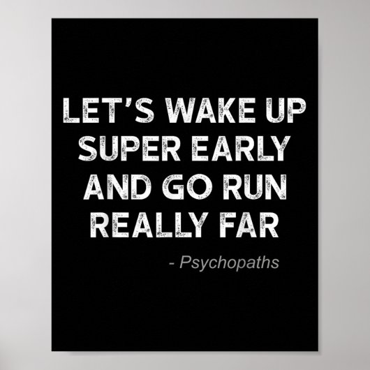 Running Quotes For Distance Runners Running Team I Poster (Voorkant)