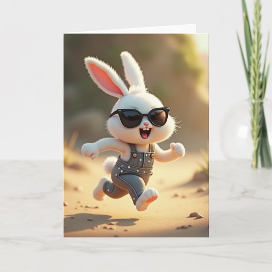 Running Rabbit Adventure Card Kaart (Voorkant)