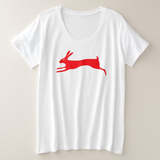 RUNNING RABBIT Vrouwen Plus-Size Tanktop (Design voorkant)