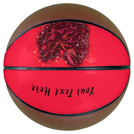 Running Red Bull Basketbal met aangepaste tekst (Voorkant)