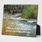 Running River Rumi poëzie vers Fotoplaat (Zijkant)