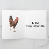 Running Rooster Vaderdag Kaart (Binnen)