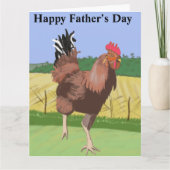 Running Rooster Vaderdag Kaart (Voorkant)