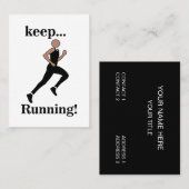Running Runner Atleet Trainer Coach Visitekaartje (Voorkant / Achterkant)