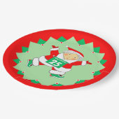 Running Runner Christmas Holiday Papieren Bordje (Gekanteld)