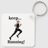 Running Runner Sport Atleet Coach Sleutelhanger (Achterkant)