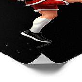 Running Santa Christmas Graphic Runner Run Maratho Poster (Hoek)