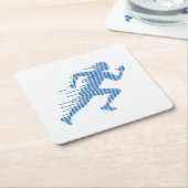 Running Silhouette Onderzetter (Schuin)