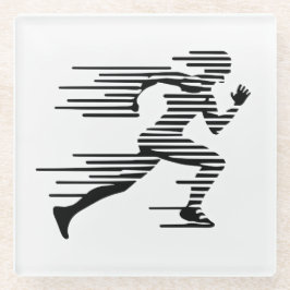 Running Silhouette Onderzetter Glazen Onderzetter