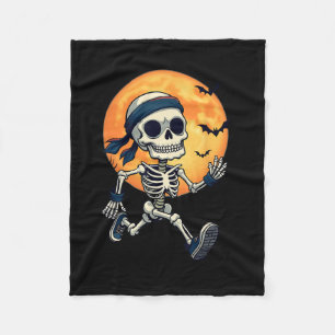 Running Skeleton Funny Halloween Kostuum Mannen Vr Fleece Deken