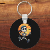 Running Skeleton Funny Halloween Kostuum Mannen Vr Sleutelhanger (Voorkant)