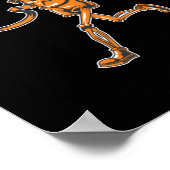 Running Skeleton Runners Funny Halloween Sport Poster (Hoek)