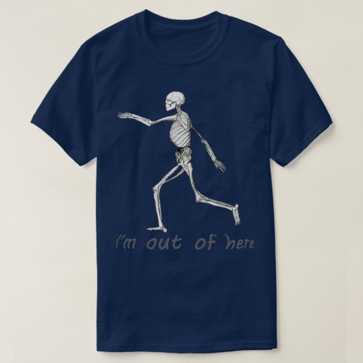 Running skeleton t-shirt (Design voorkant)