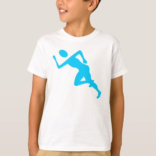 Running - Sky Blue T-shirt (Voorkant)
