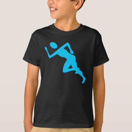 Running - Sky Blue T-shirt (Voorkant)