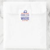 Running - Sleuf Running Team Vierkante Sticker (Tas)