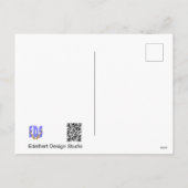 Running Snail Cartoon Birthday Invitation Postcard Feestdagenkaart (Achterkant)